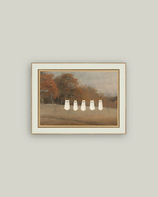 Haunted Laundry Framed Print