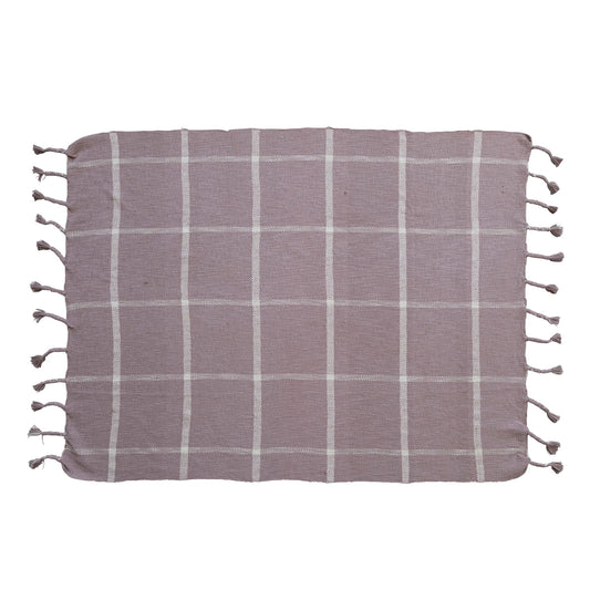 Lilac Plaid Blanket