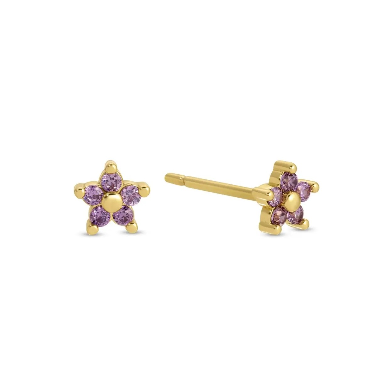 Flower Studs on Velvet