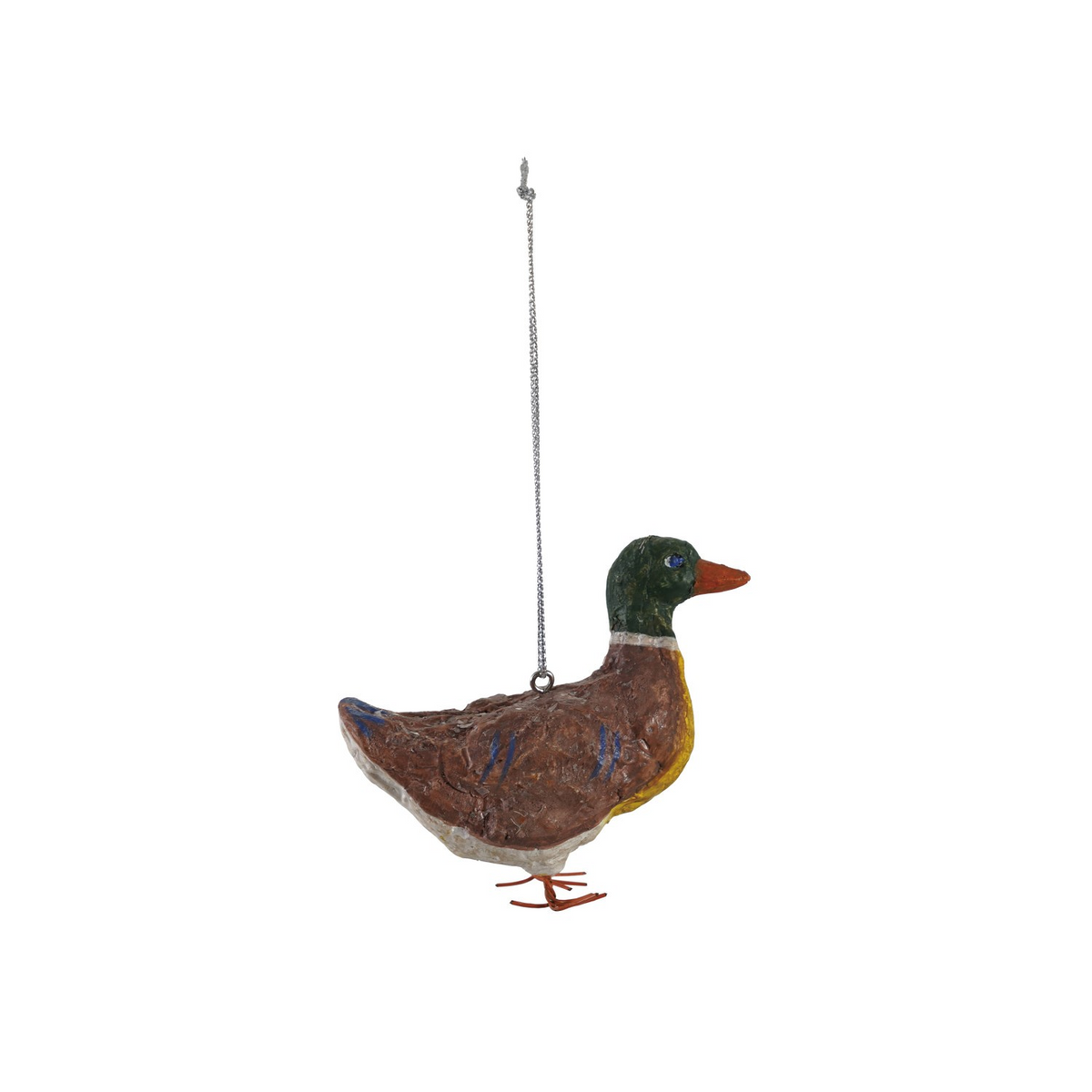 Duck Handmade Paper Mache Ornament