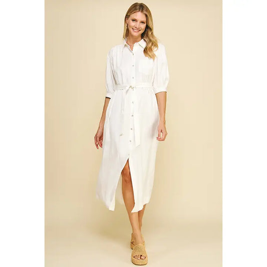 Beachside Linen Maxi