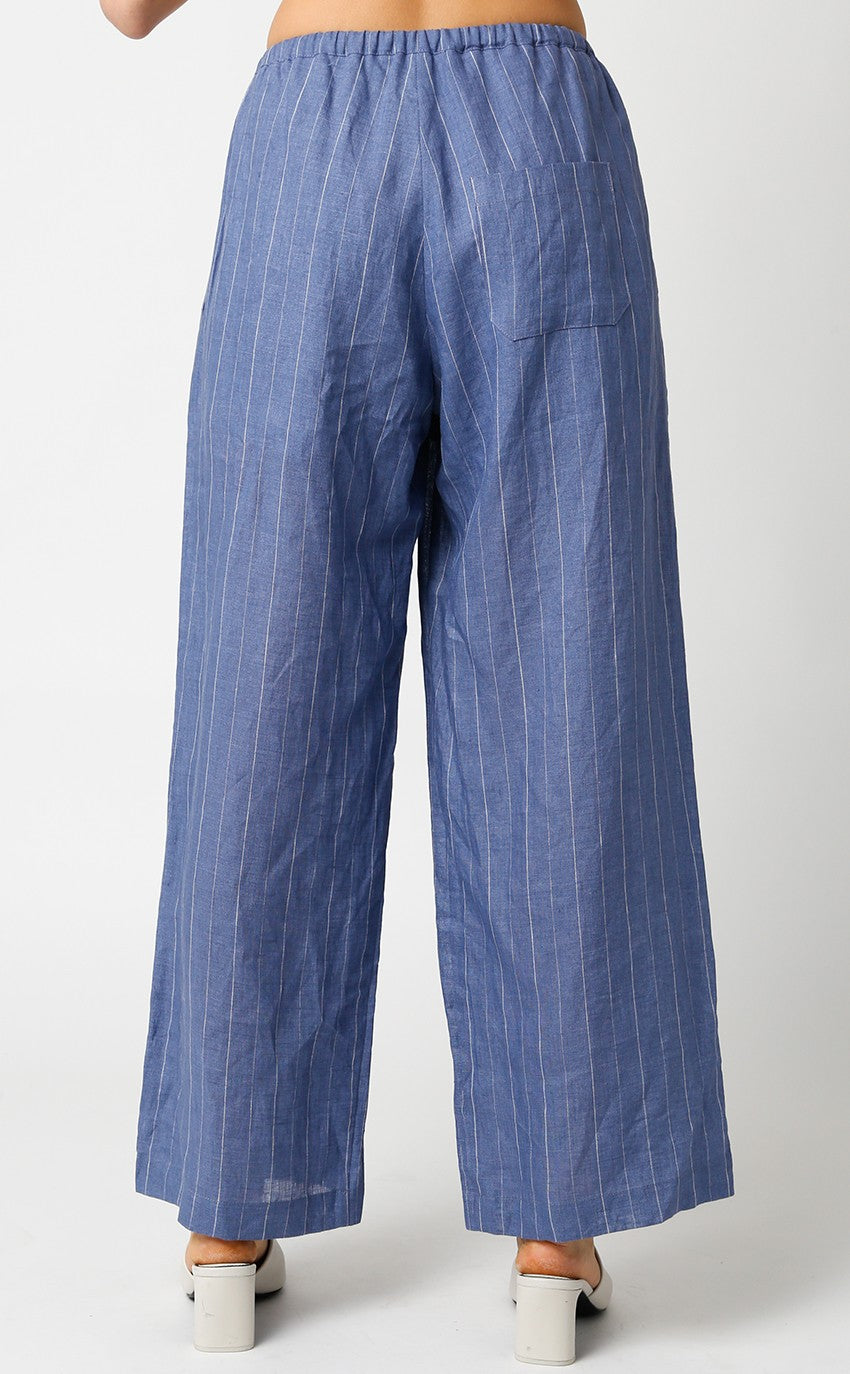 Pinstripe Linen Pants