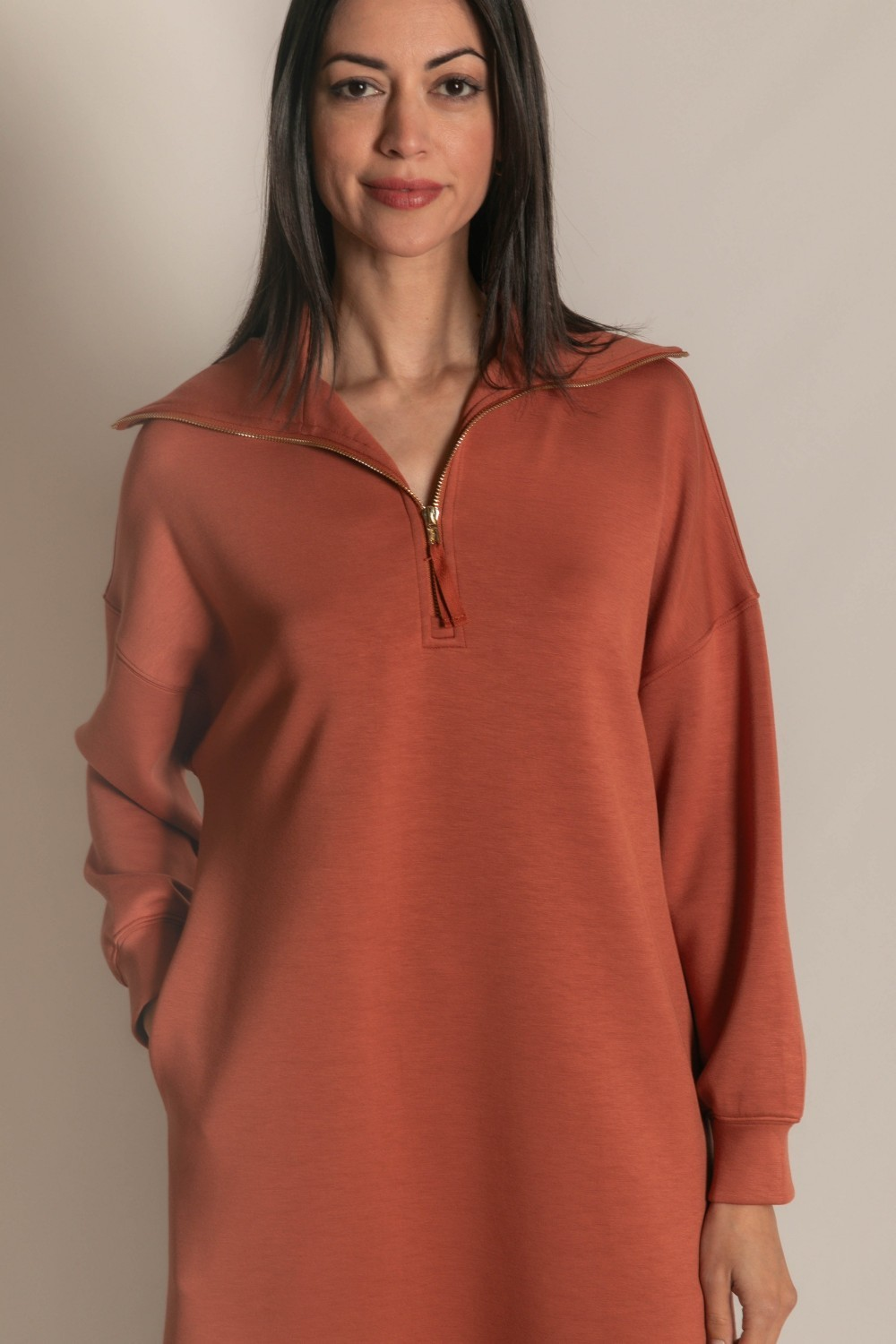 Quarter Zip Dress
