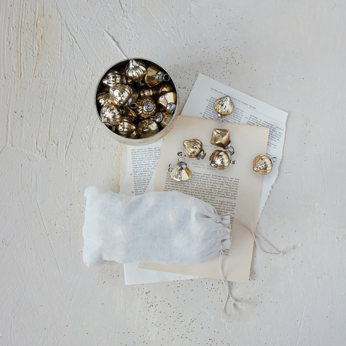 Mini Gold Ornaments