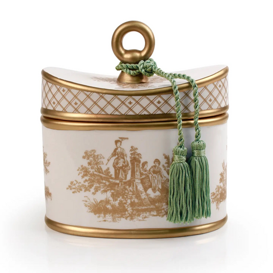 Malaysian Bamboo Candle Toile Container