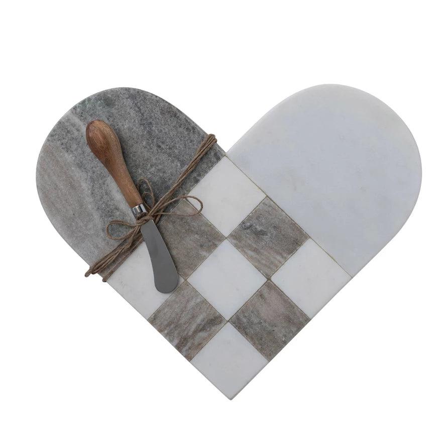 Checkered Heart Board