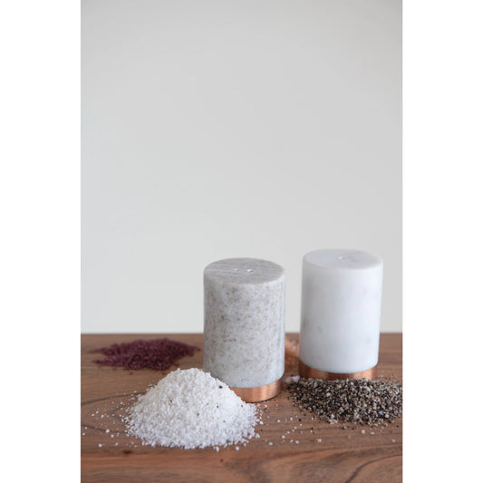 Marble Salt & Pepper Shakers