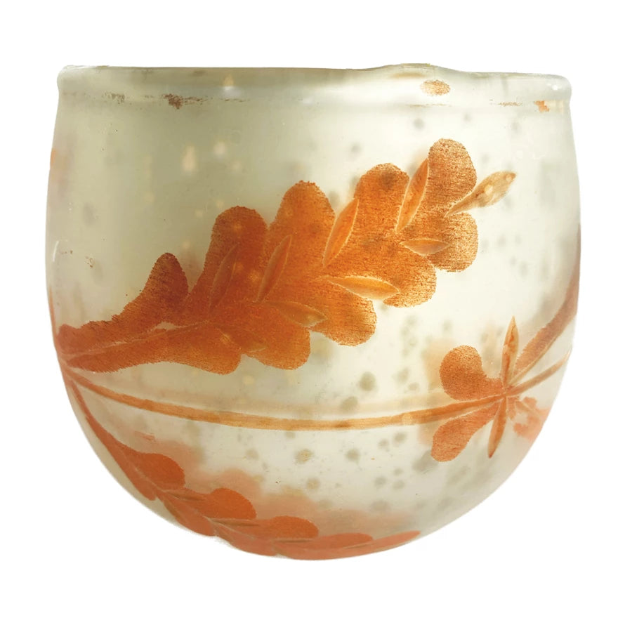 Terracotta Etched Mercury Glass