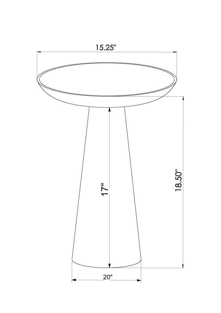 Floral Embossed Metal Table