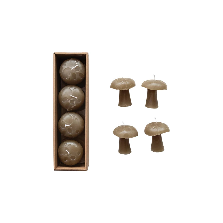 Mini Mushroom Candles