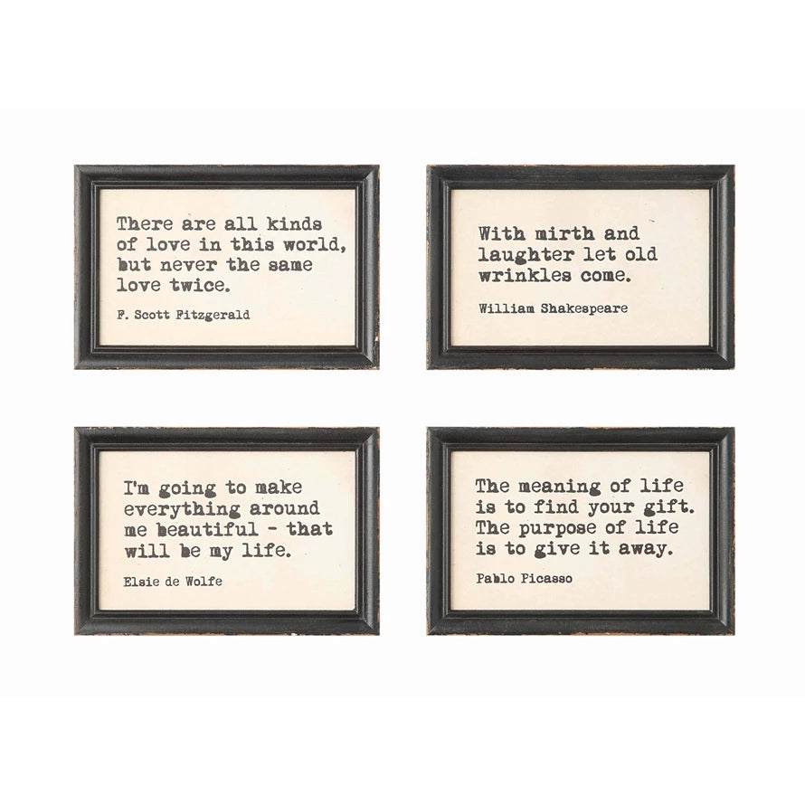 Framed Life Quotes