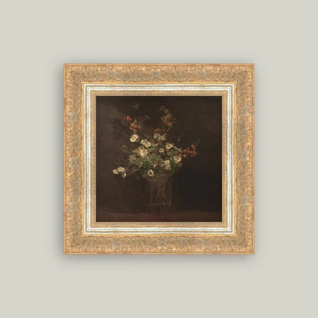 Moody Bloom Framed Print
