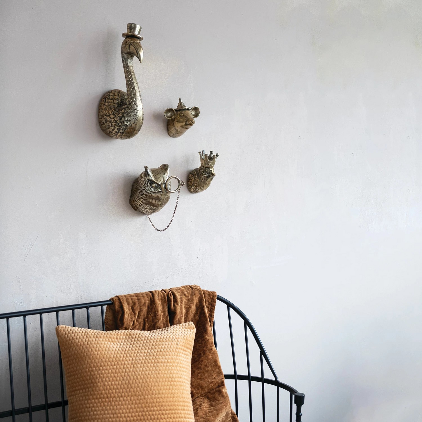 Crowned Bird Wall Mount