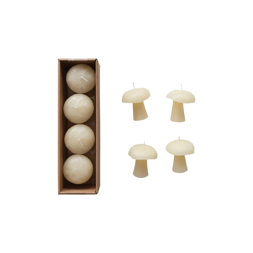 Mini Mushroom Candles