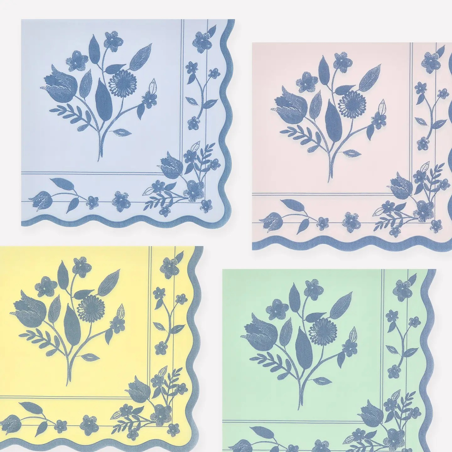 Vintage Pastel Botanical Napkins