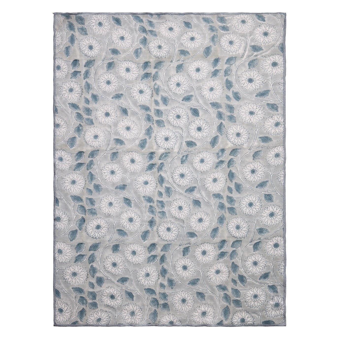 Blue Block Print Towels