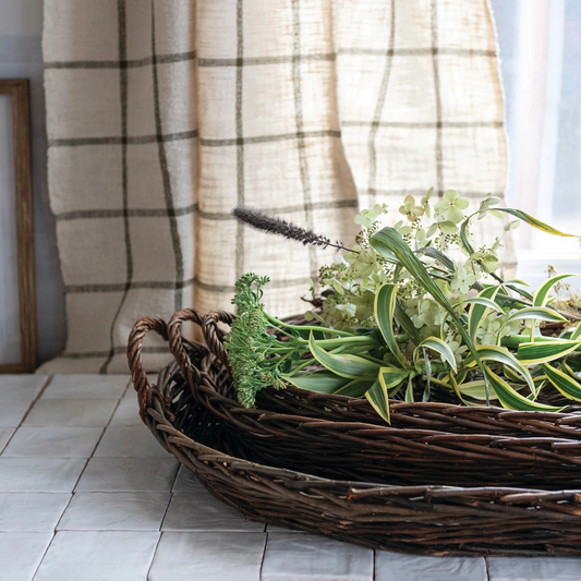 Wicker Hand-Woven Nesting Tray