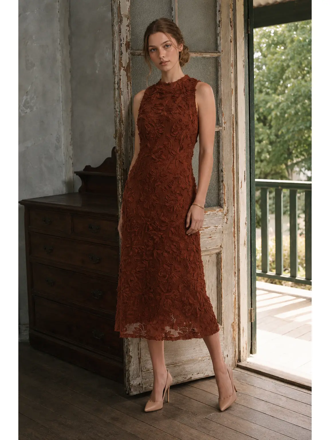 French Floral Midi
