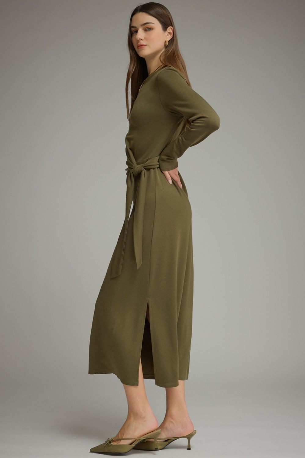 Olive Hour Midi Dress