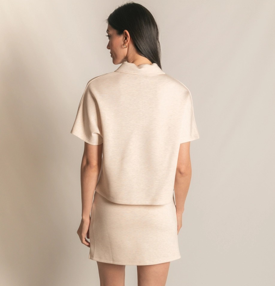 Butter Modal Quarter Zip Top