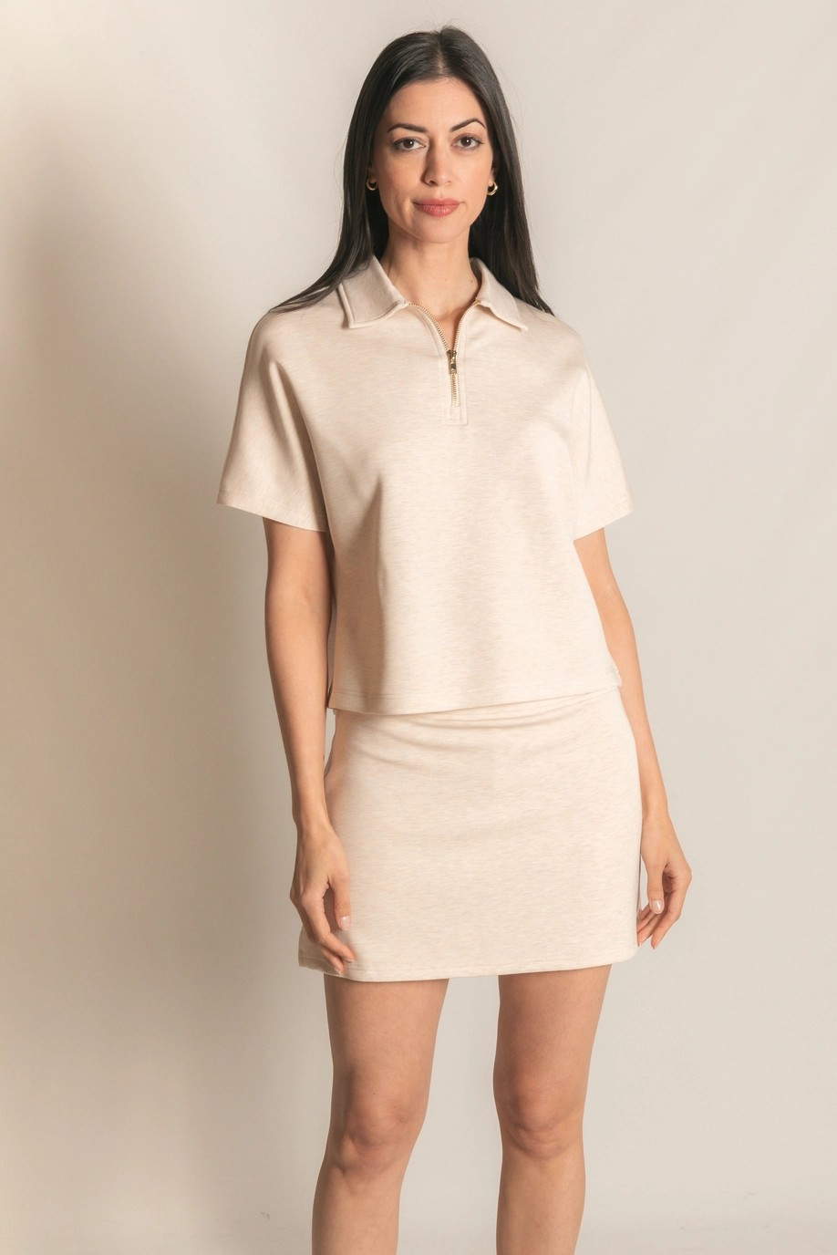 Butter Modal Quarter Zip Top