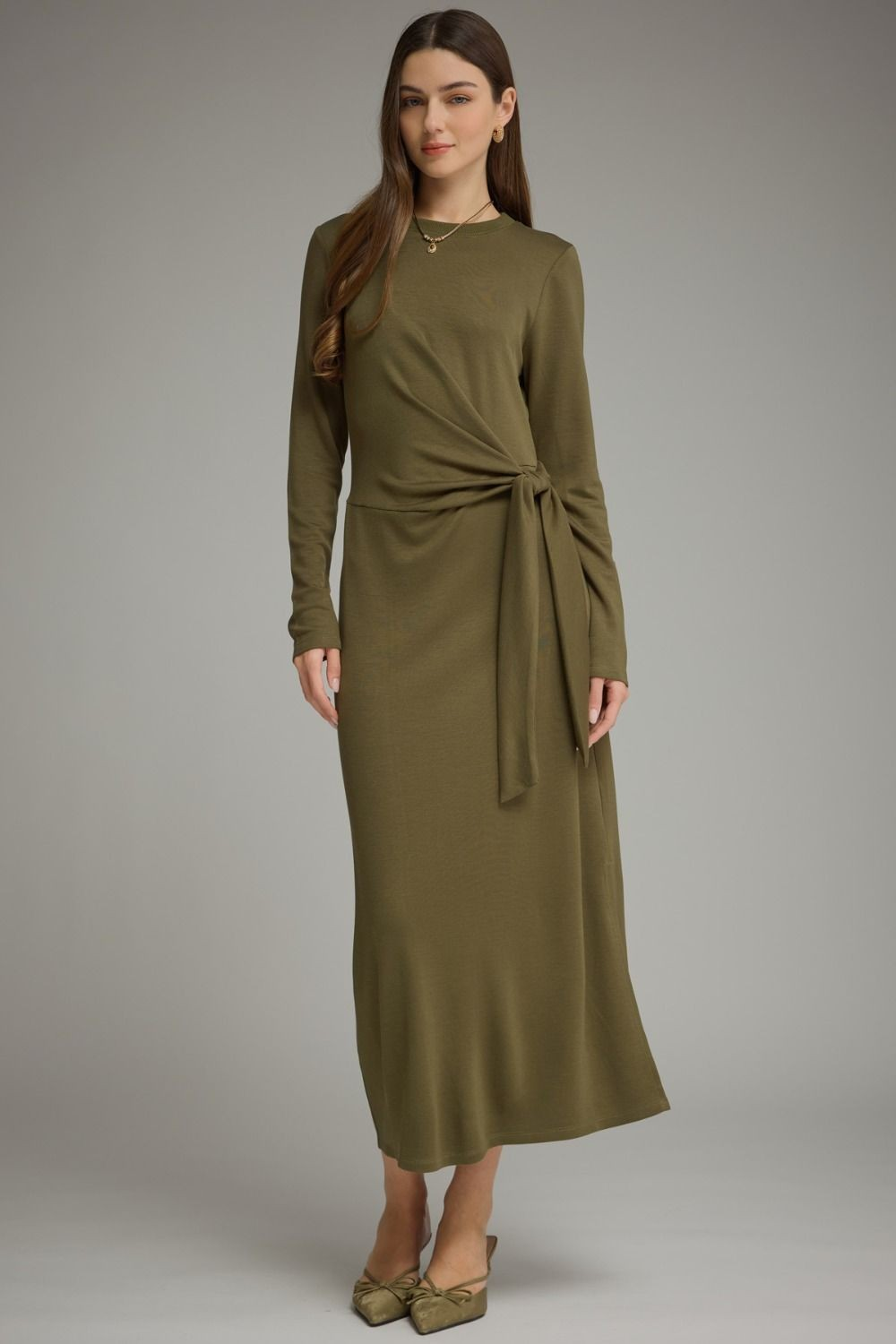 Olive Hour Midi Dress