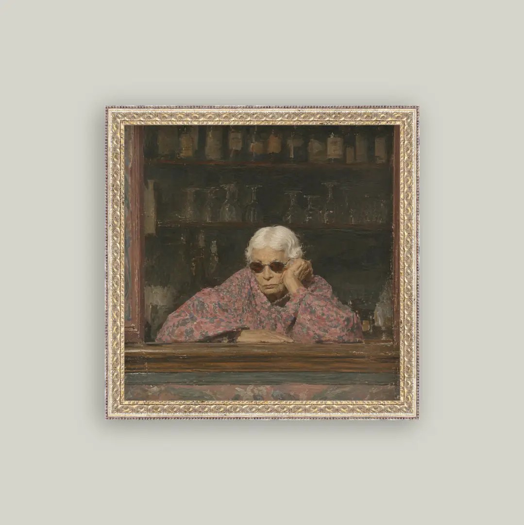 Woman in Sunglasses Framed Art