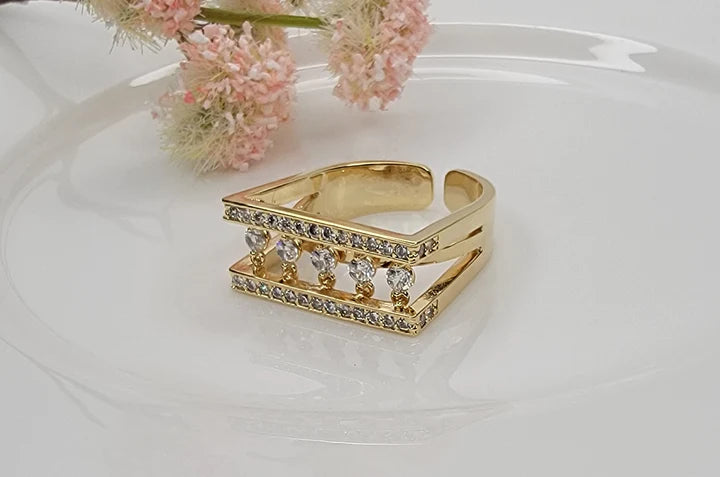 Modern Deco Ring