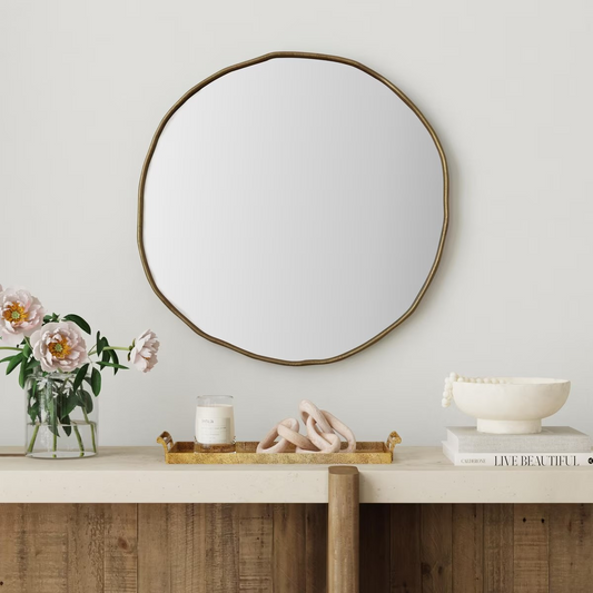 Organic Round Mirror