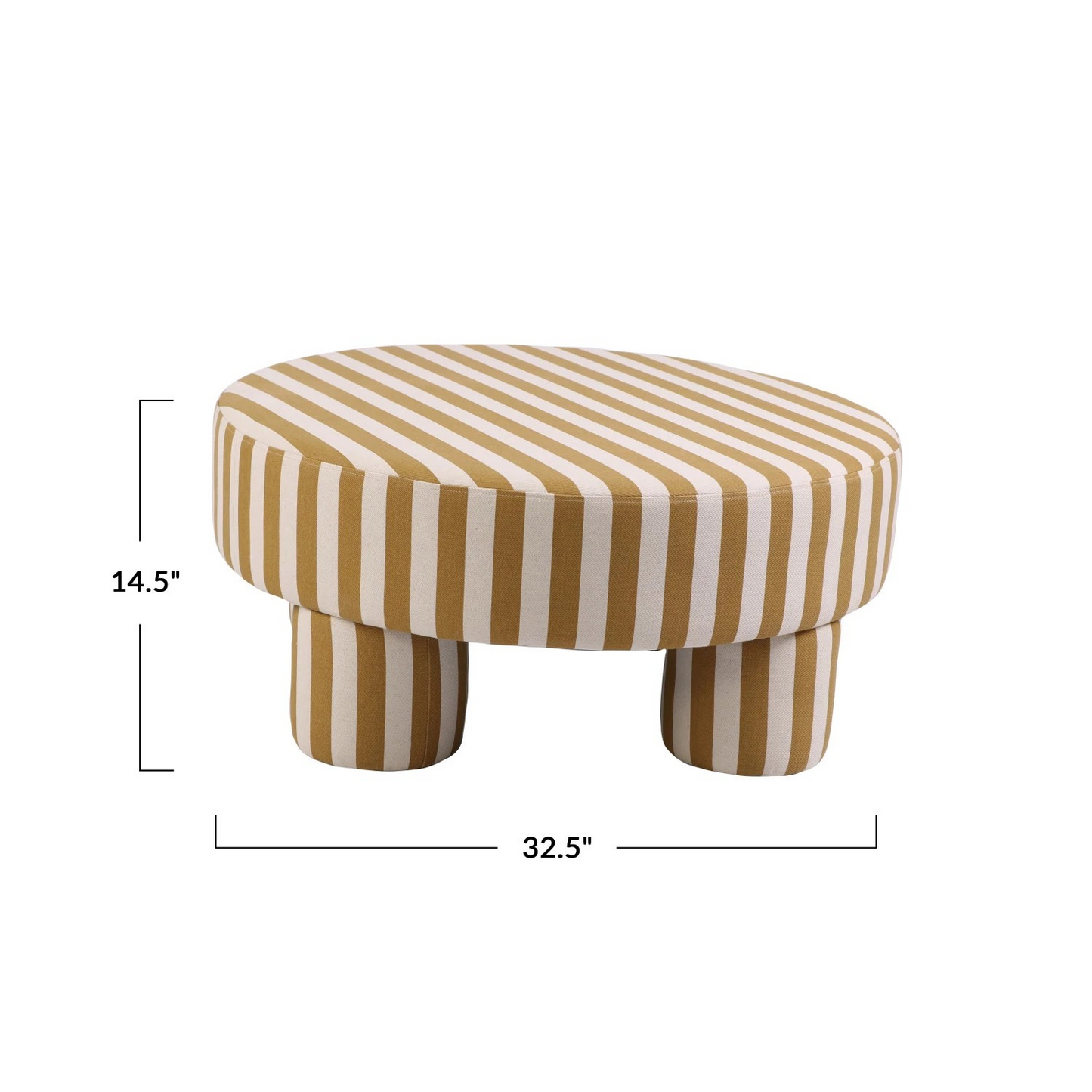 Striped Table Ottoman
