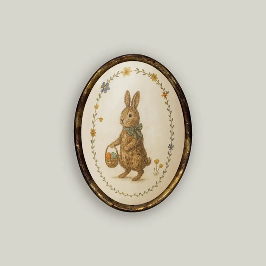 Oval Framed Bunny