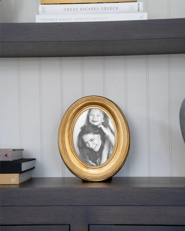 Gold Oval Picture Frame