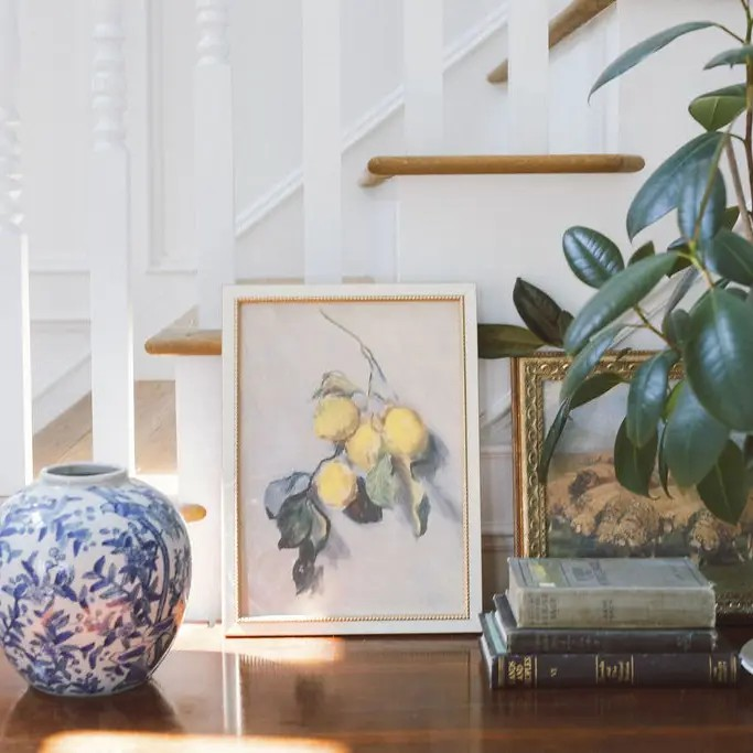 Branch of A Lemon Tree Framed Art