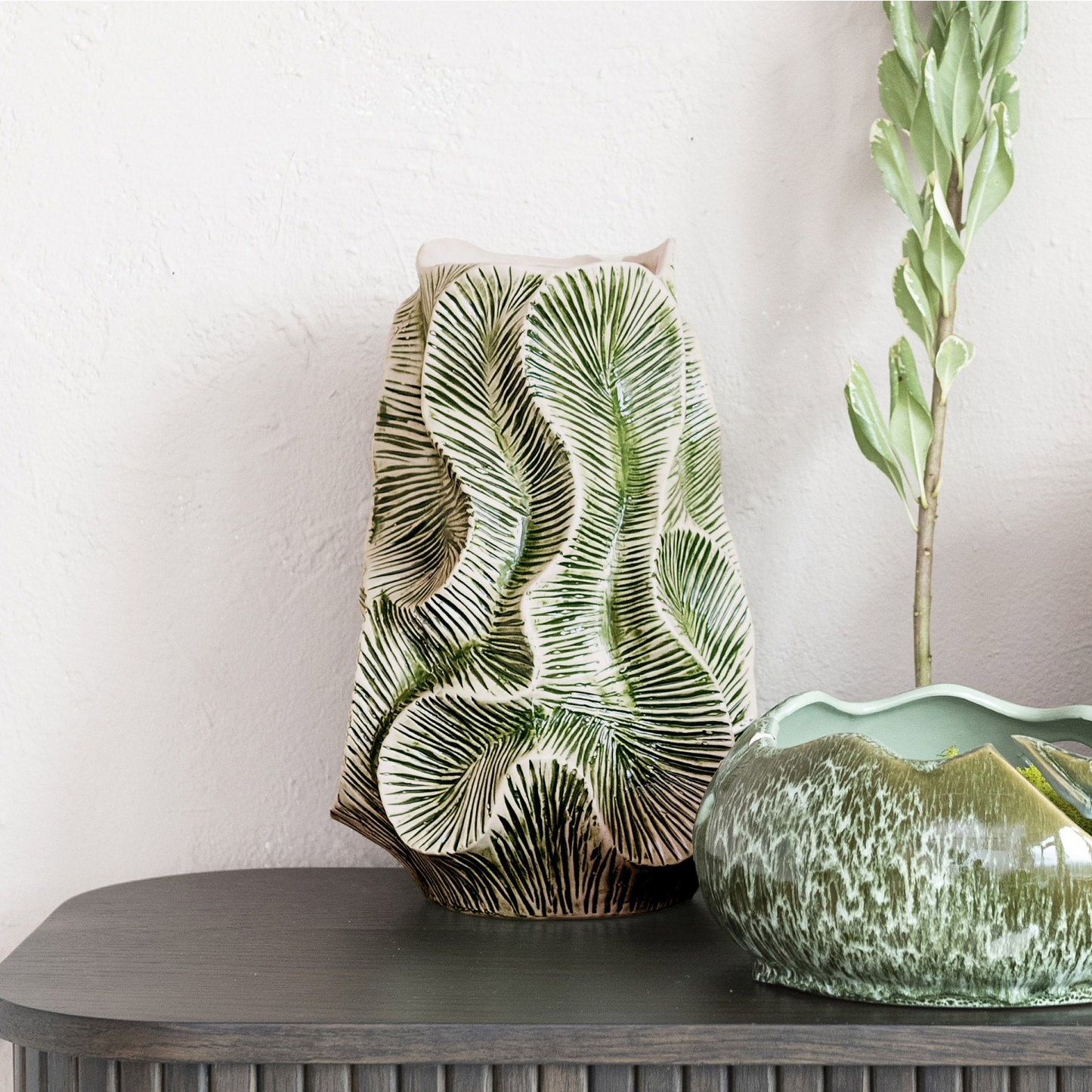 Tall Organic Wavy Planter