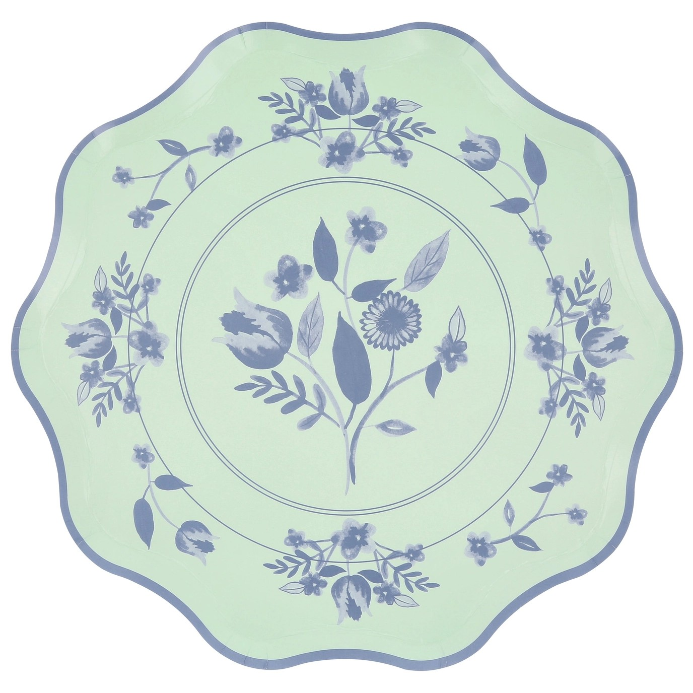 Vintage Pastel Botanical Dinner Plates