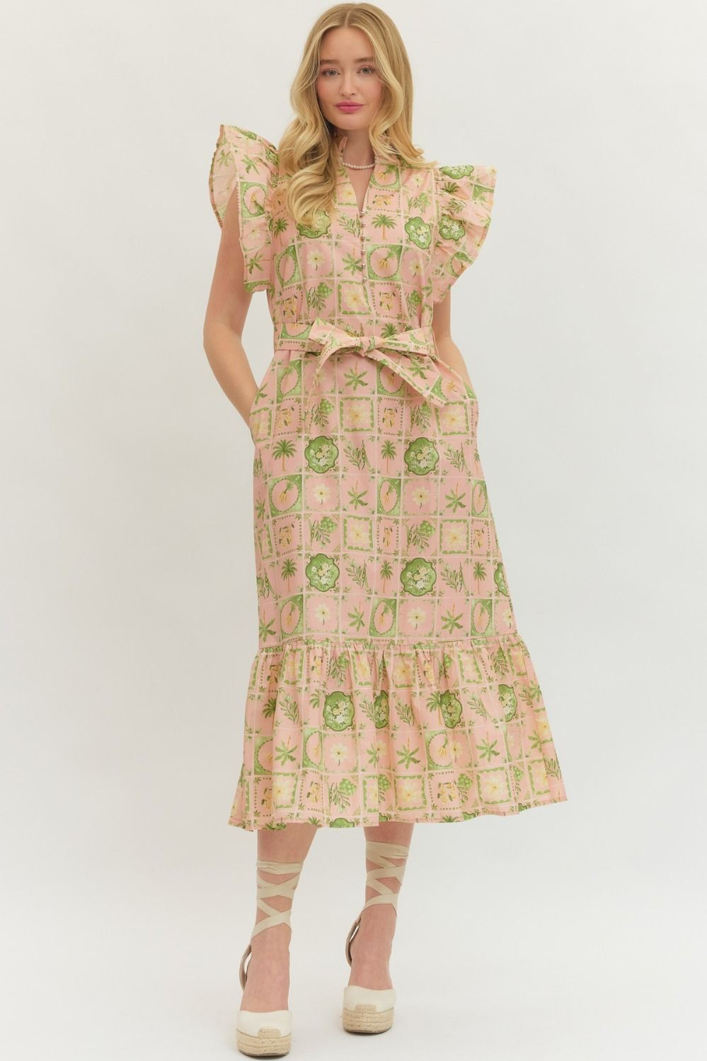 Spring Palms Dress