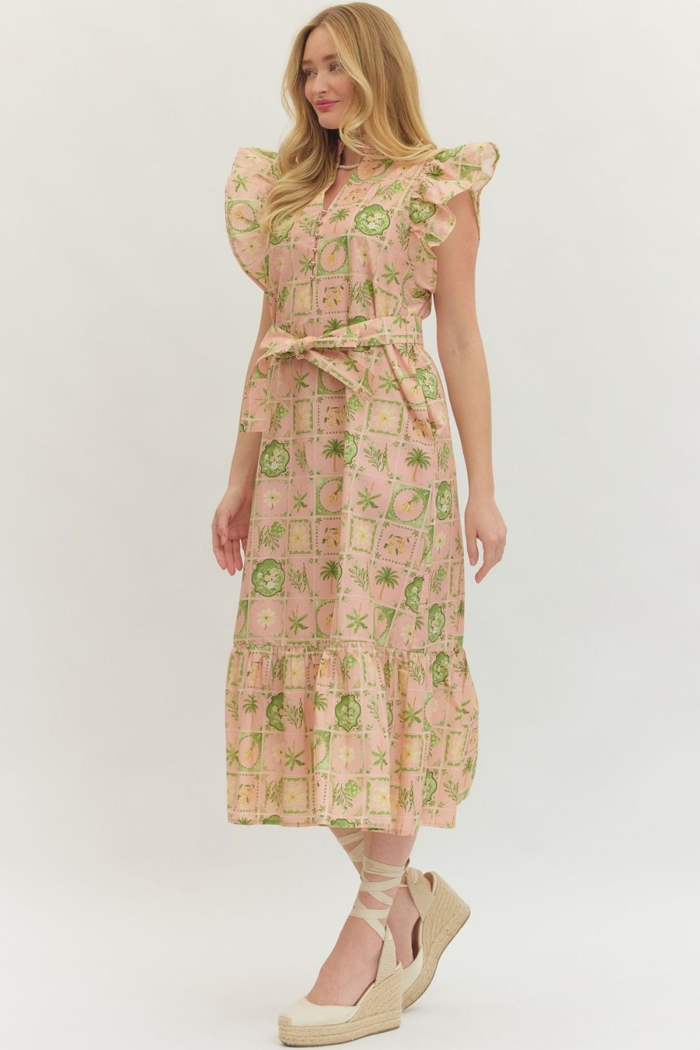 Spring Palms Dress