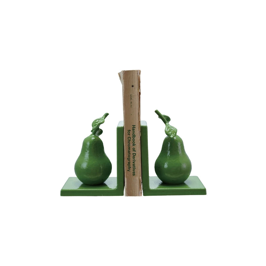 Green Pear Bookends