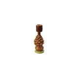 Stoneware Pinecone Tapers Holder