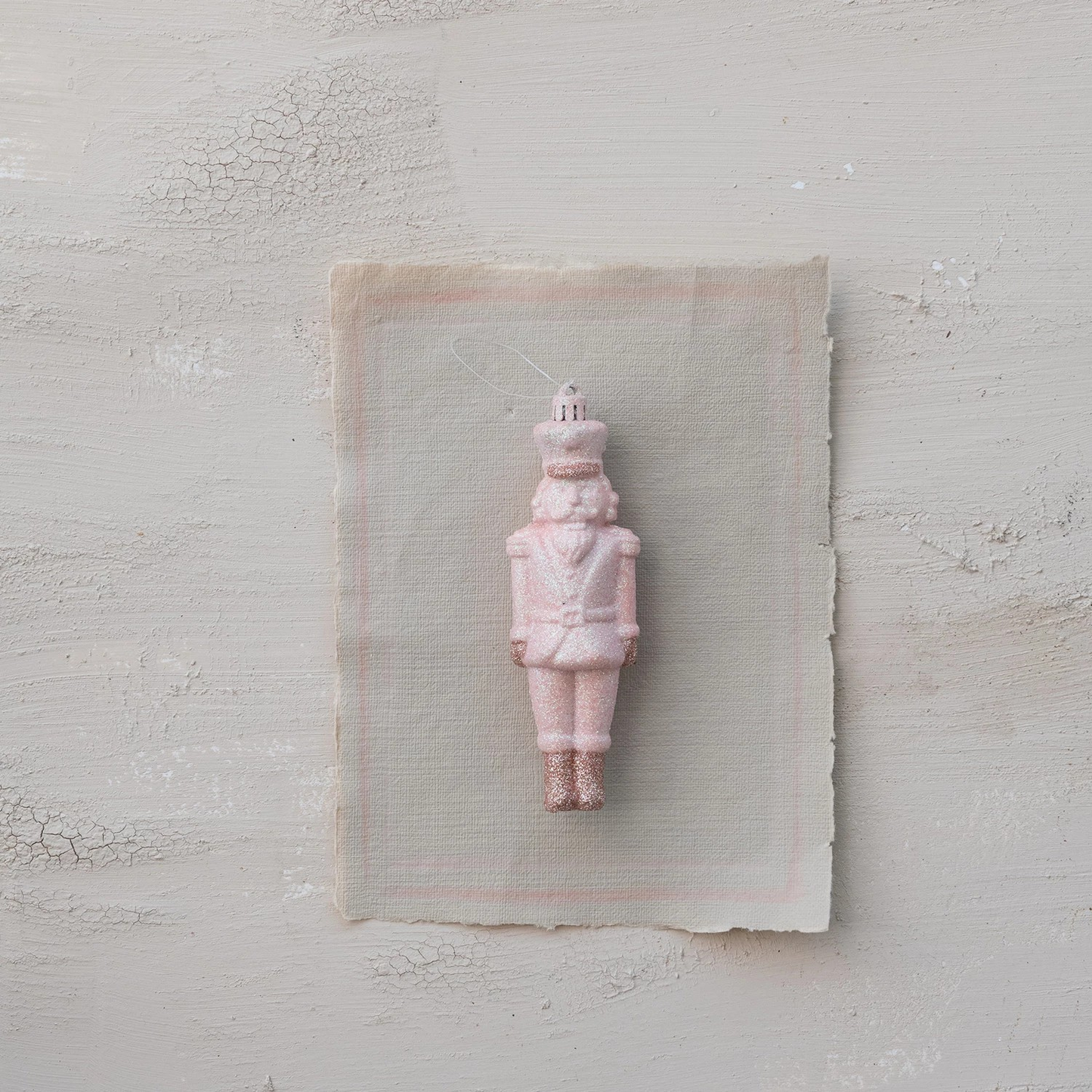 Pink Glitter Nutcracker Ornament