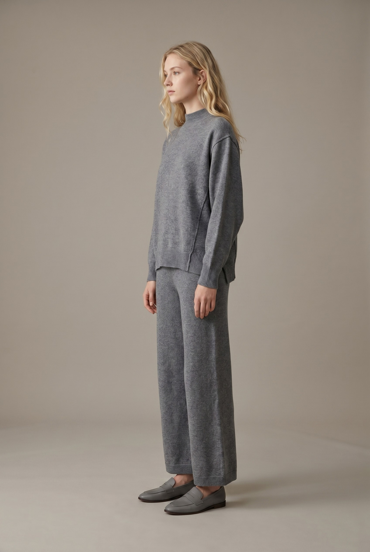 Sunday Social Sweater Set - Charcoal