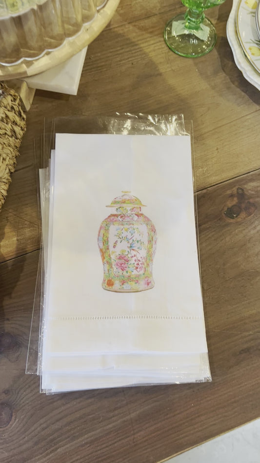 Linen Chinois Tea Towels