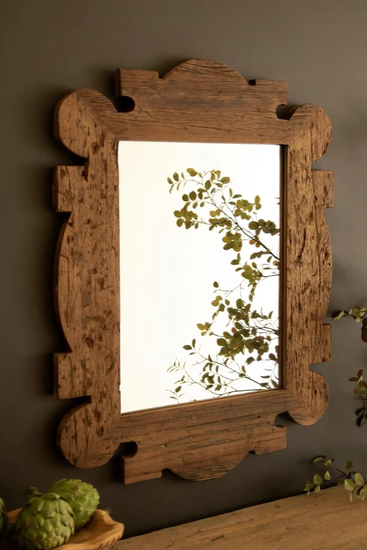 Architectural Wood Mirror