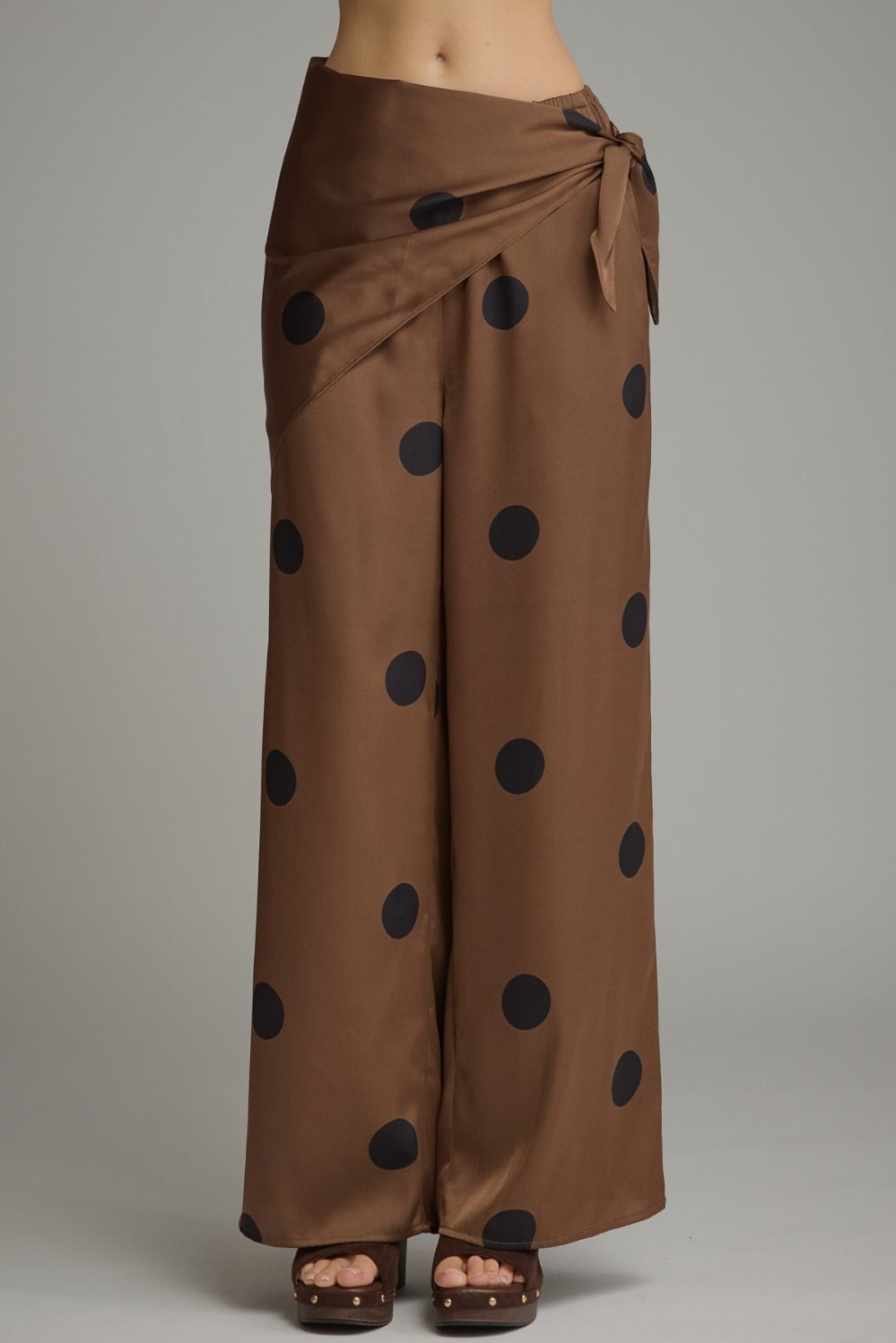 Polka Dot Satin Pants
