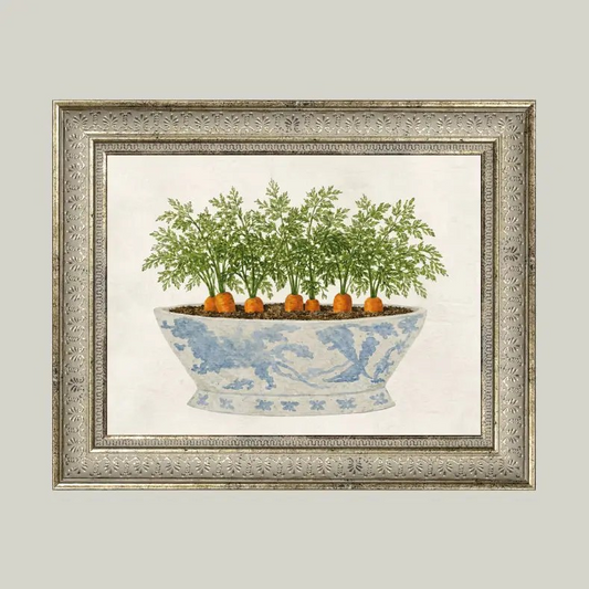 Carrots in Bowl Framed Print