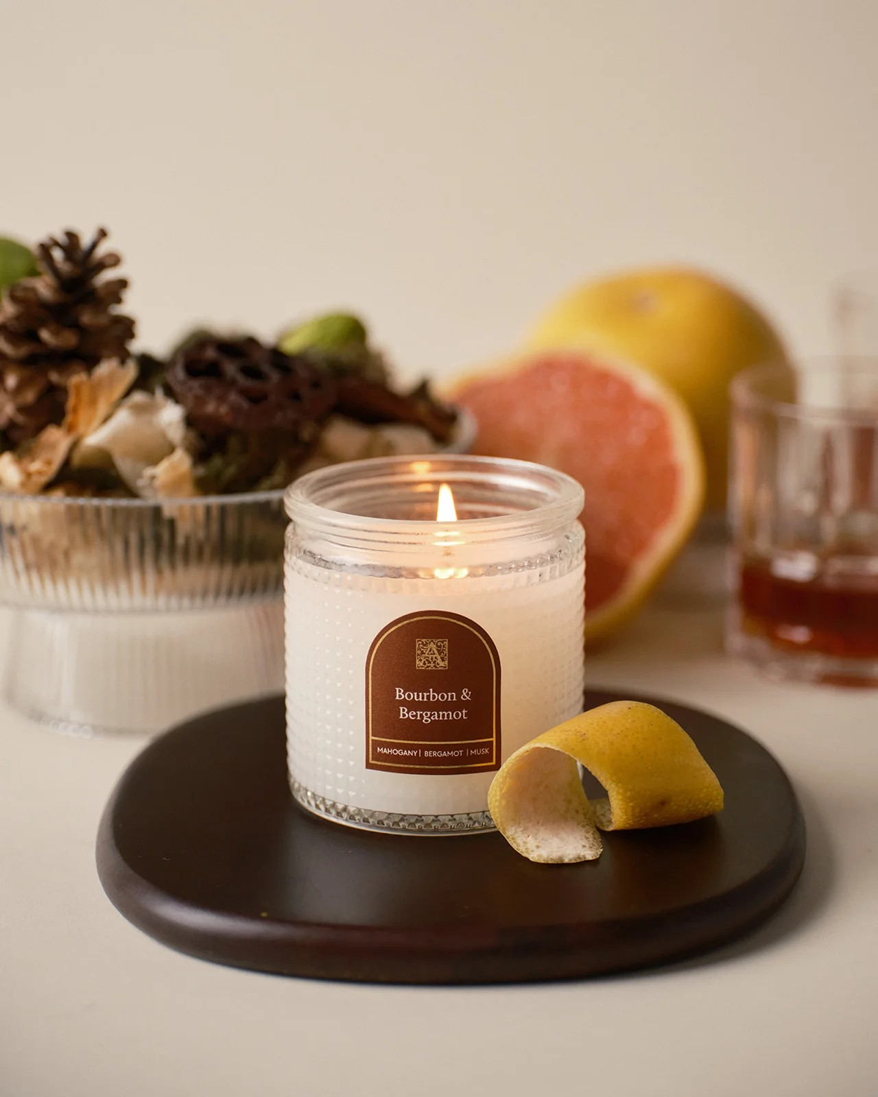 Bourbon & Bergamot Candle