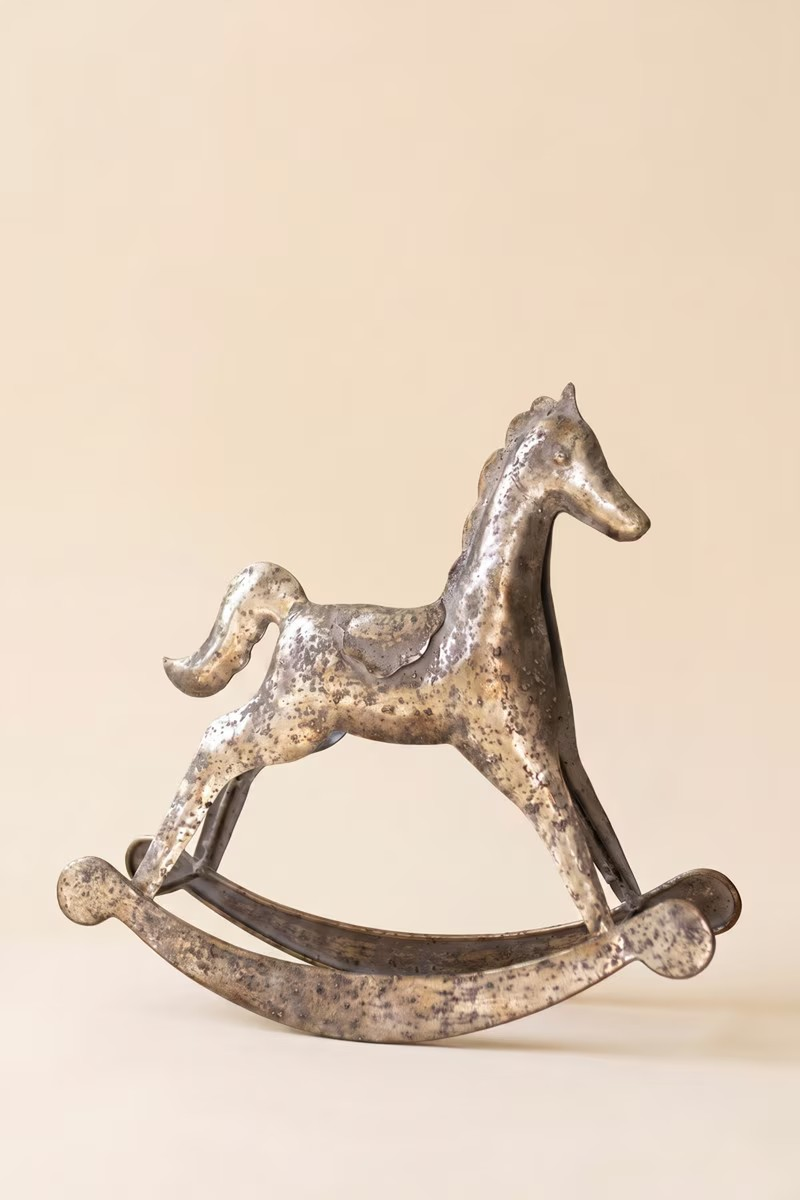 Silver Rocking Horse