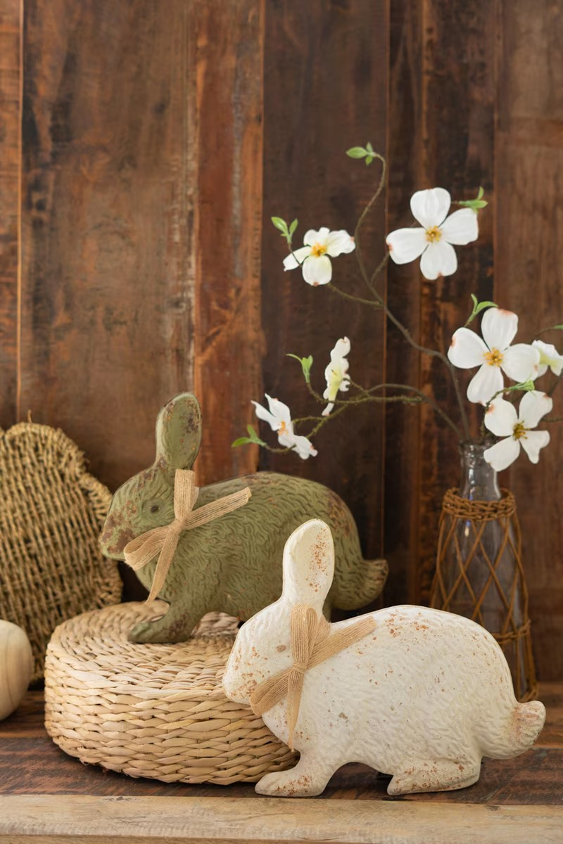 Antique Finish Metal Rabbit