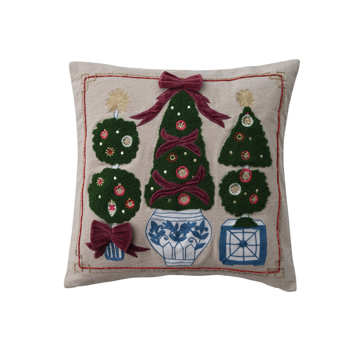 Chinois Christmas Pillow