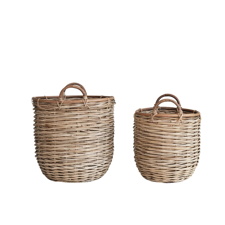 Hand Woven Rattan Basket
